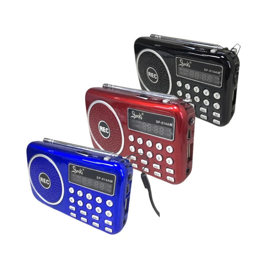 Radio Parlante Digital AM/FM Recargable Beck - Negro