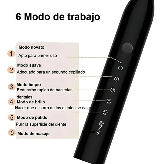 Cepillo De Dientes Eléctrico Recargable Con Múltiples Modos De Limpieza