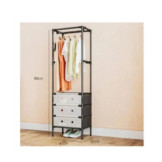 Clóset Organizador Armable Con Perchero Y Cajones