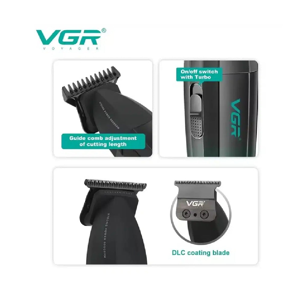 Máquina Patillera Profesional Original Vgr V-906 9000 Rpm