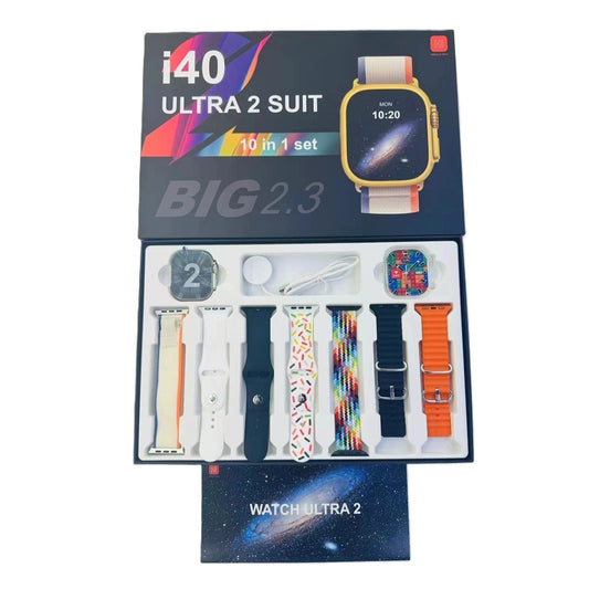 Combo Smartwatch Con Correas Intercambiables i40 Ultra 2
