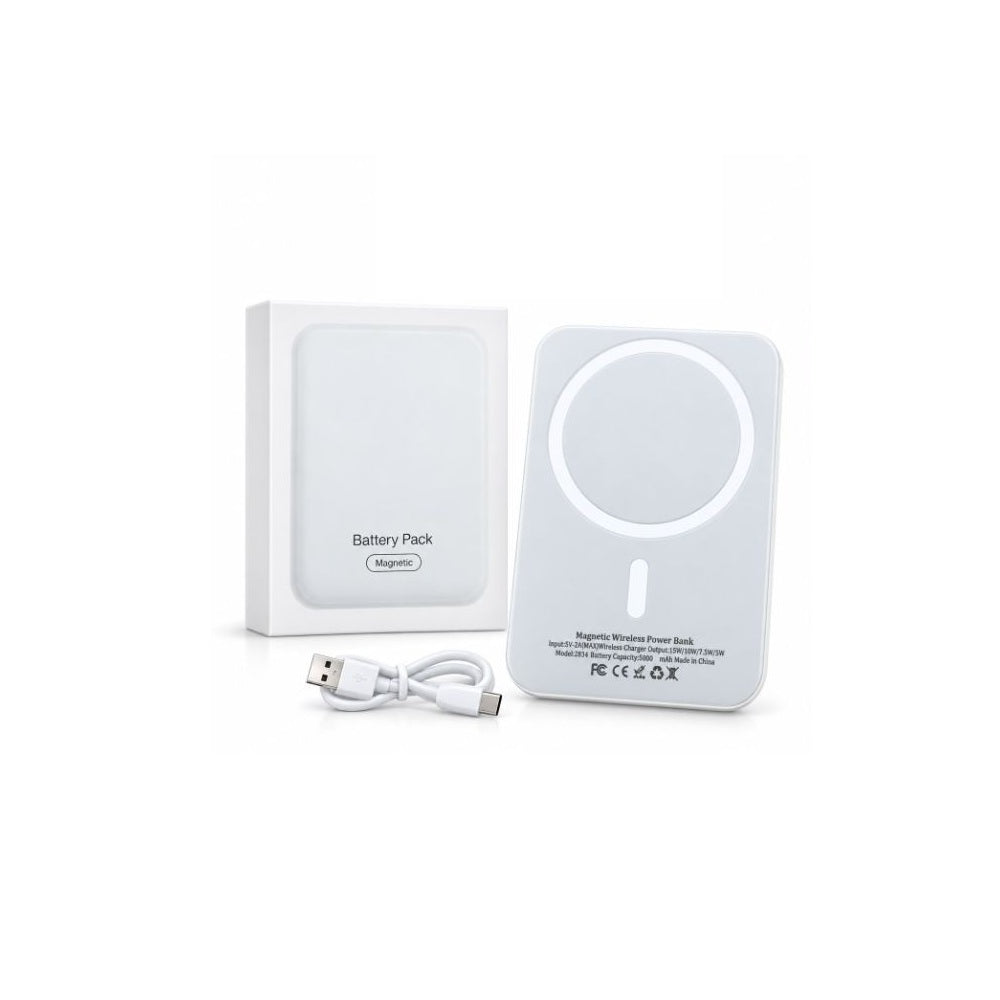 Batería Externa Magnética Wireless Power Bank 5000 mAh MagSafe