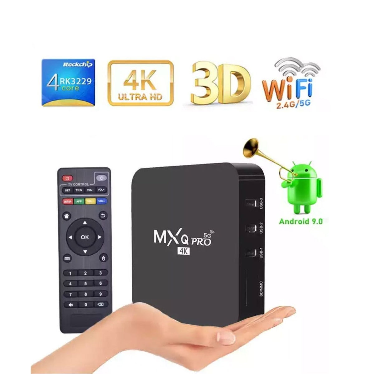 TV Box 4K Android – Convierte tu TV en Smart TV con WiFi & Bluetooth