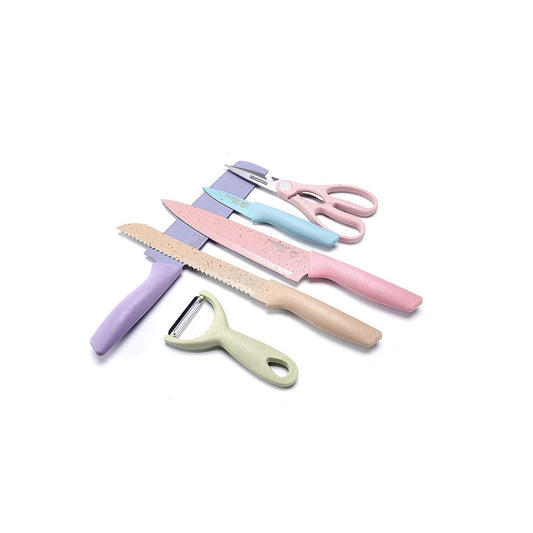 Juego De Cuchillos Set De Cocina Kitchen Knife x 6 Unidades