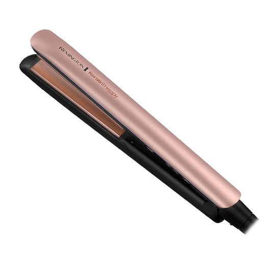 Plancha Remington Keratina & Aceite de Argán – Alisado Profesional Sin Frizz