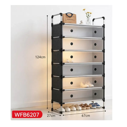 Zapatero Organizador Modular De 6 Niveles Con Puertas Transparentes