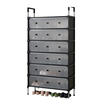 Zapatero Organizador Modular De 6 Niveles Con Puertas Transparentes