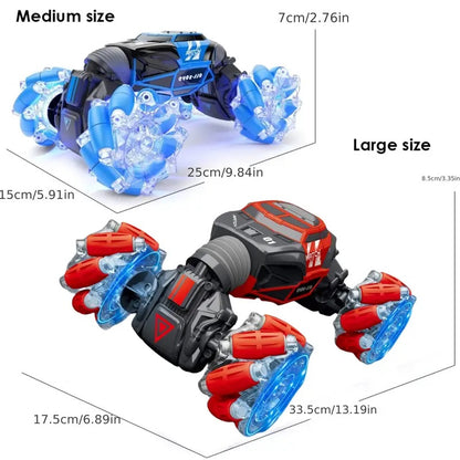 Carro RC Acrobático 360° – Control por Sensor de Mano, Giros y Piruetas