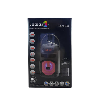Parlante Con Panel Solar, Inalambrico Bluetooth Recargable