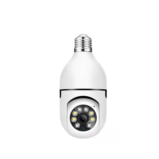 Cámara Bombillo De Seguridad 360° Giratoria Visión Nocturna