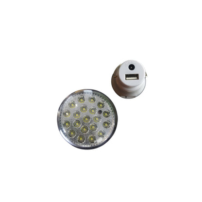Bombillo Recargable Panel Solar 2 Bombillos Banco De Carga CL-508