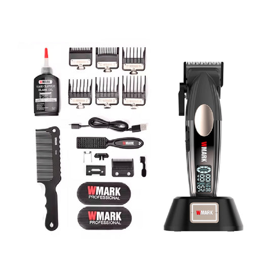 Maquina Para Cortar Cabello Profesional WMARK NG-8038 Con Pantalla LED