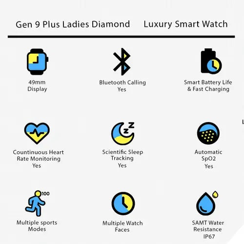 Reloj Inteligente Para Mujer Smartwatch 4 En 1 Carga Inlambrica