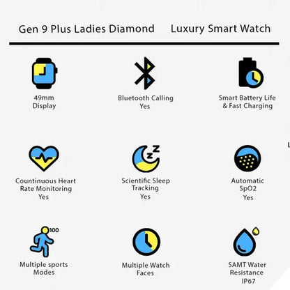 Reloj Inteligente Para Mujer Smartwatch 4 En 1 Carga Inlambrica