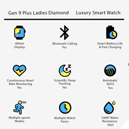 Reloj Inteligente Para Mujer Smartwatch 4 En 1 Carga Inlambrica