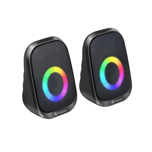 Parlante Para Pc Laptop Kisonli Rgb X7 Altavoz Gamer